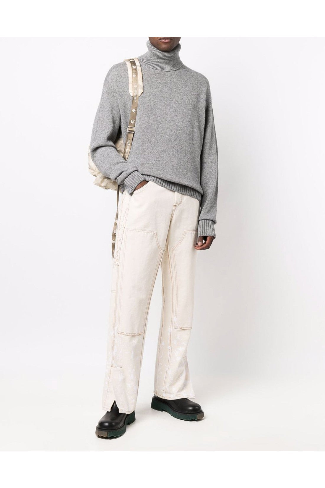 Off-White-OUTLET-SALE-Basic Knit Turtleneck Sweater-ARCHIVIST