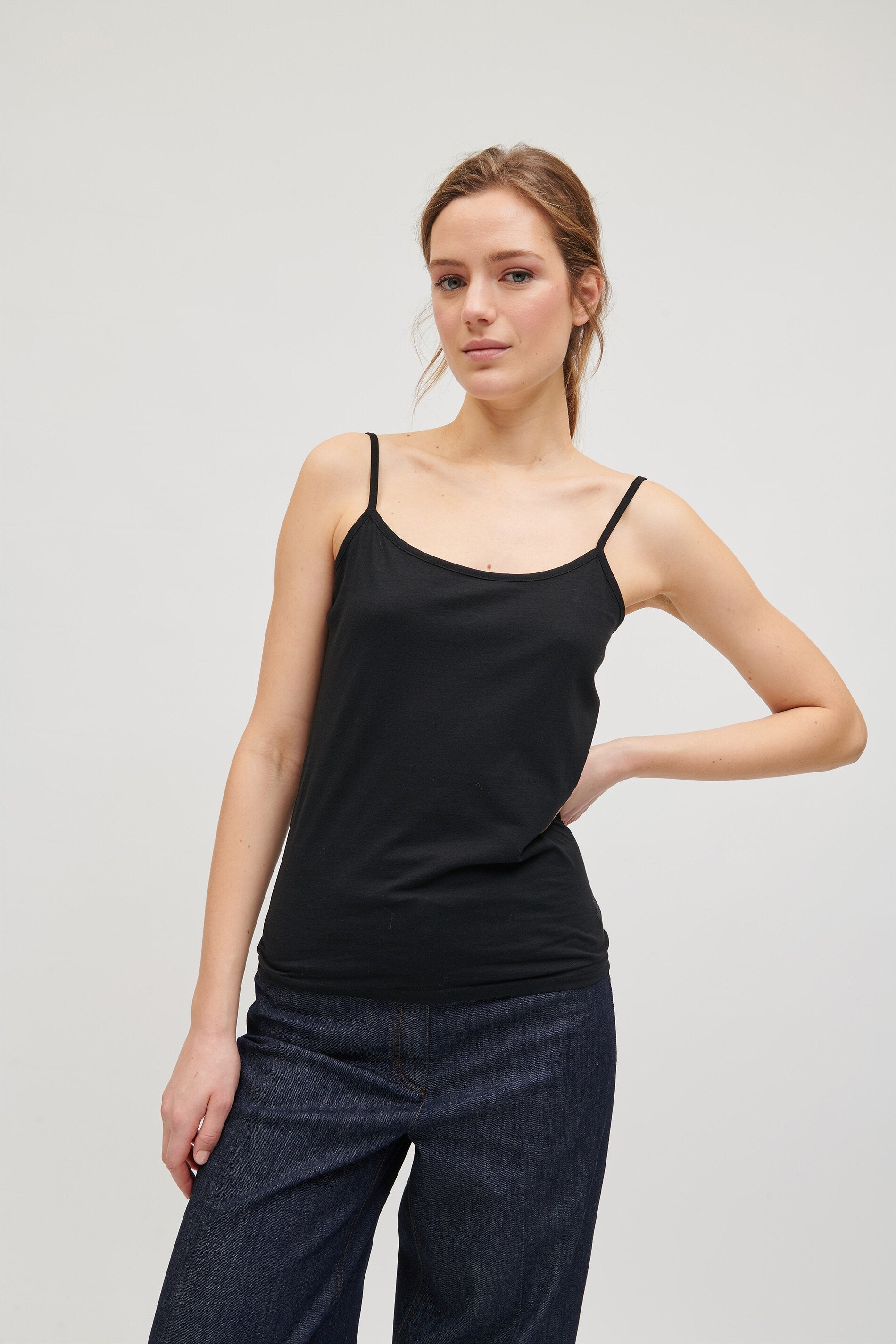 LUISA CERANO-OUTLET-SALE-Basic-Spaghetti-Top--by-ARCHIVIST