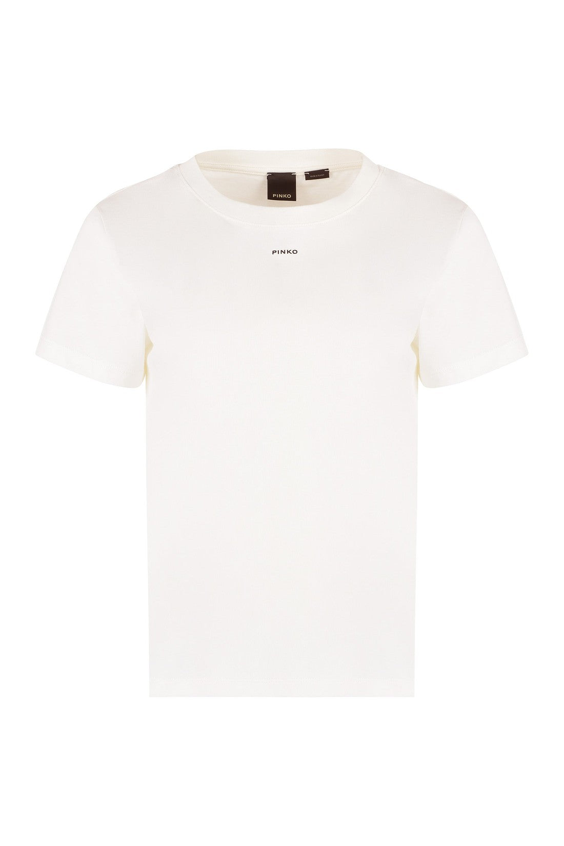 Pinko-OUTLET-SALE-Basico logo cotton t-shirt-ARCHIVIST