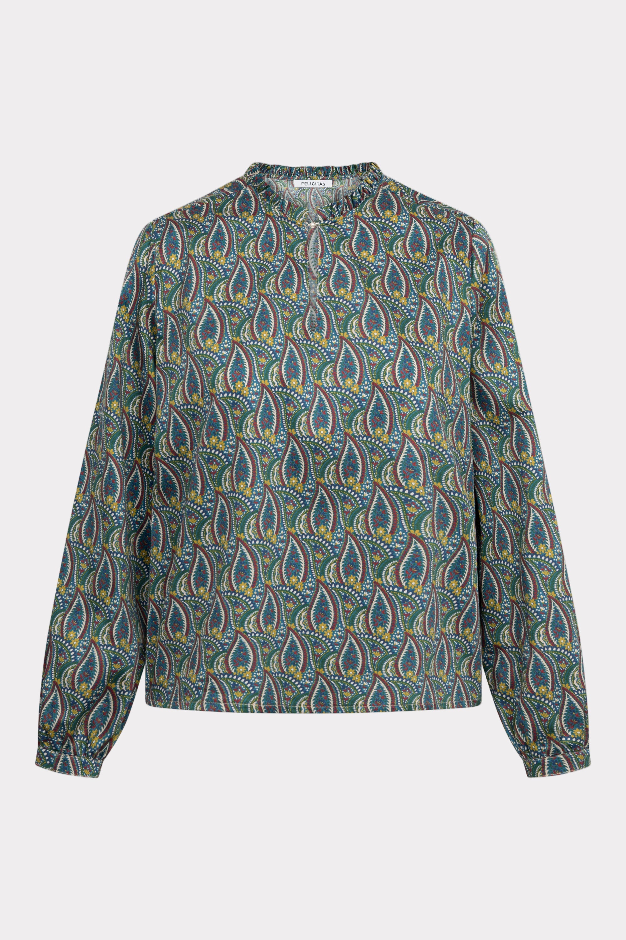 Damen Bluse Baylee Baumwolle Saphir-Hemden & Blusen-Felicitas-OUTLET-ARCHIVIST-ARCHIVE-SALE