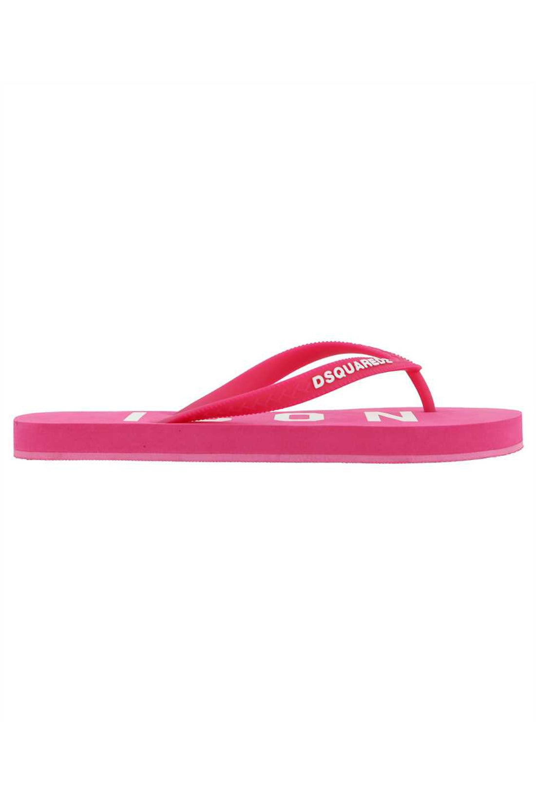 Dsquared2-OUTLET-SALE-Be Icon rubber thong-sandals-ARCHIVIST