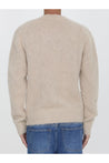 AMI PARIS-OUTLET-SALE-Beige brushed sweater-ARCHIVIST