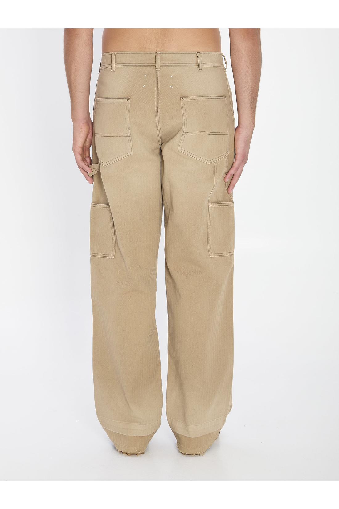 Maison Margiela-OUTLET-SALE-Beige cargo jeans-ARCHIVIST