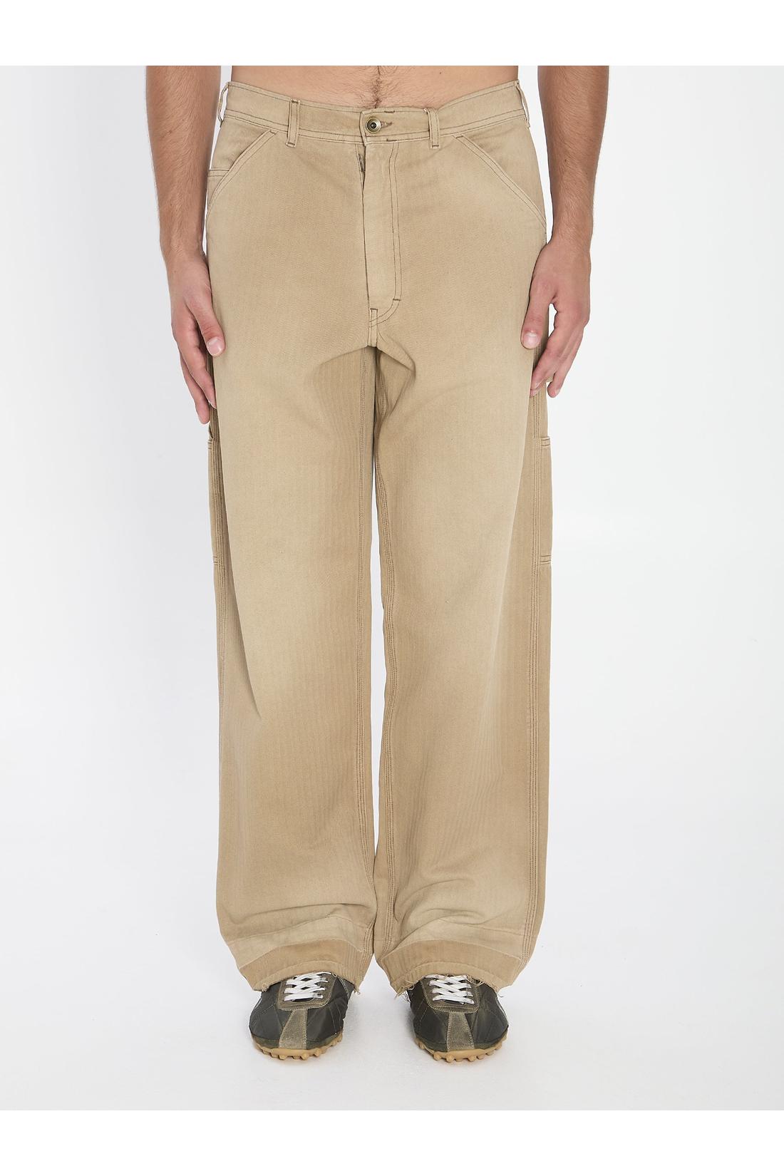 Maison Margiela-OUTLET-SALE-Beige cargo jeans-ARCHIVIST
