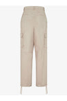 FENDI-OUTLET-SALE-Beige cotton trousers-ARCHIVIST