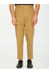 Pt Torino-OUTLET-SALE-Beige cotton trousers-ARCHIVIST