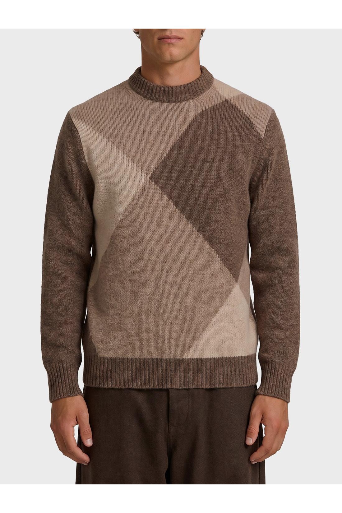 Ballantyne-OUTLET-SALE-Beige crewneck pullover-ARCHIVIST