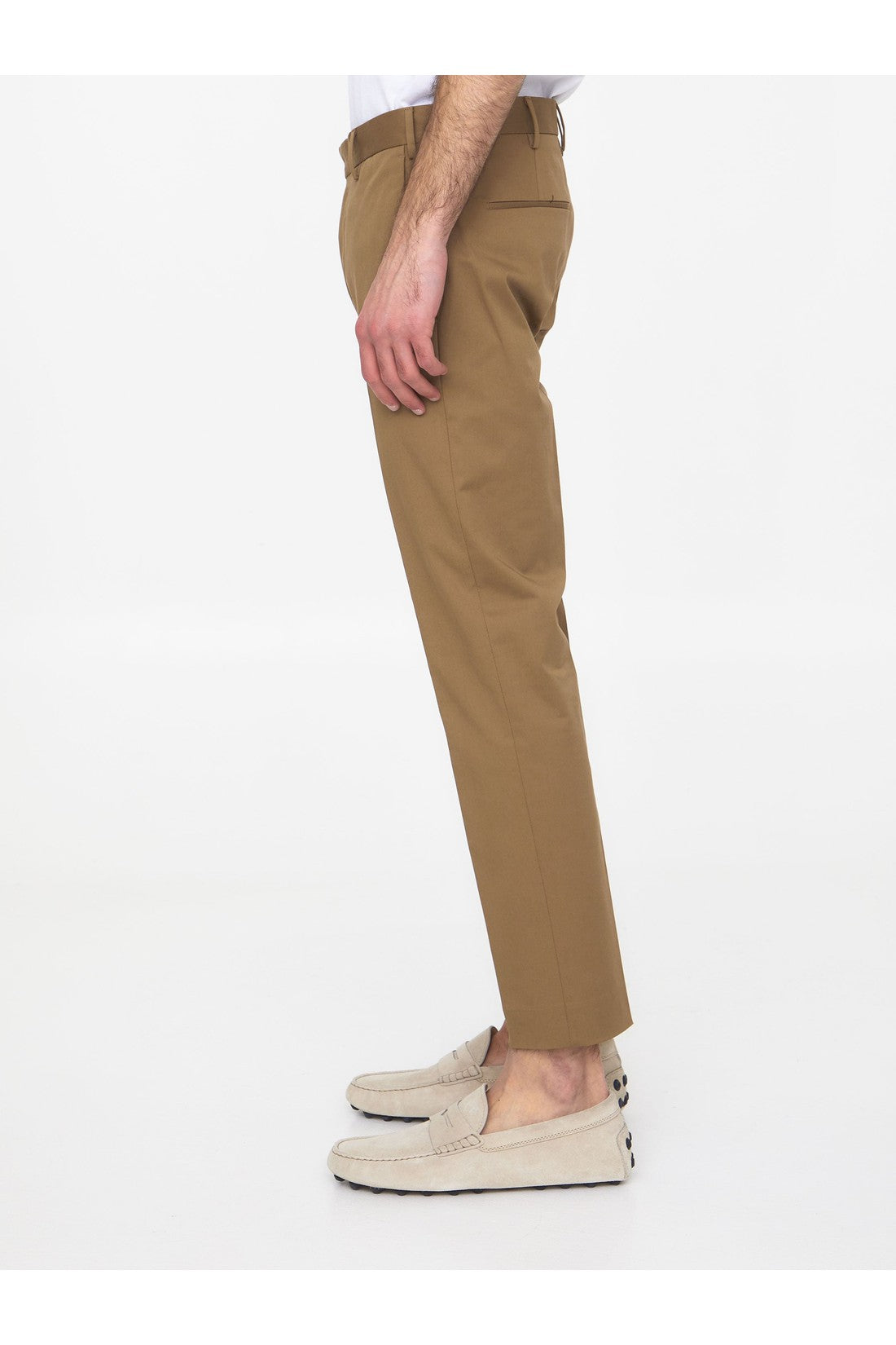 PT TORINO-OUTLET-SALE-Beige gabardine trousers-ARCHIVIST