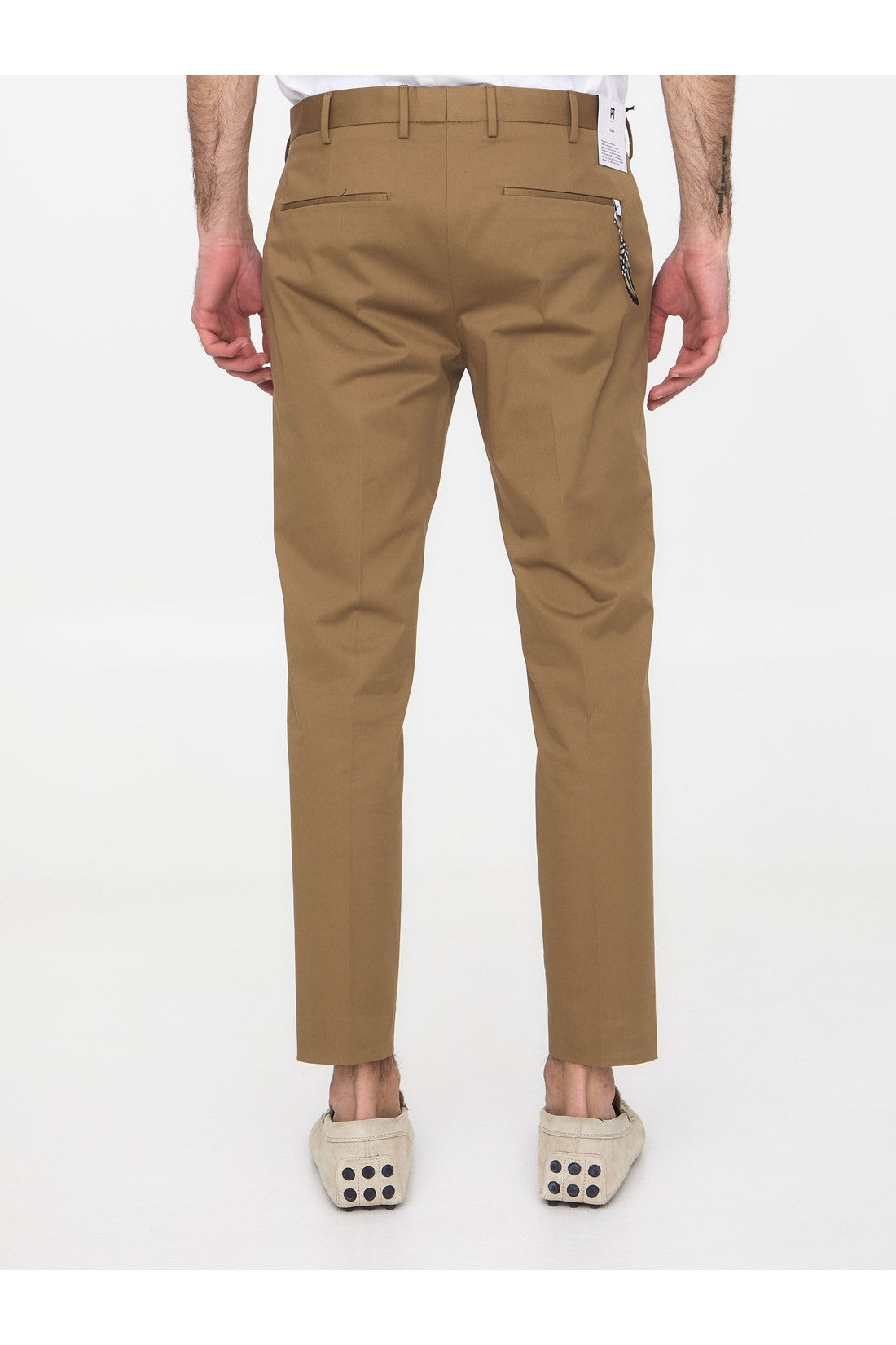 PT TORINO-OUTLET-SALE-Beige gabardine trousers-ARCHIVIST