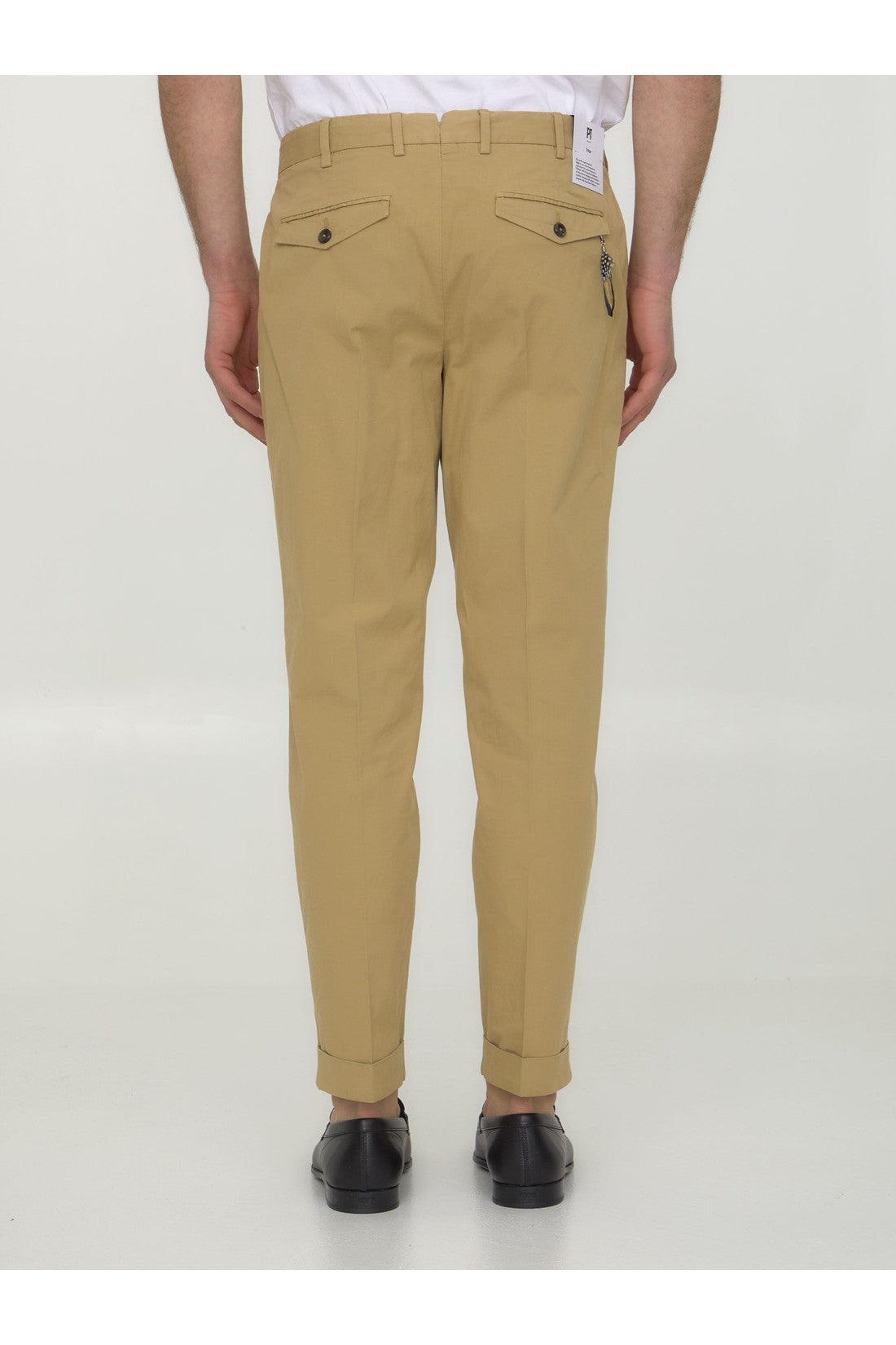 PT TORINO-OUTLET-SALE-Beige gabardine trousers-ARCHIVIST