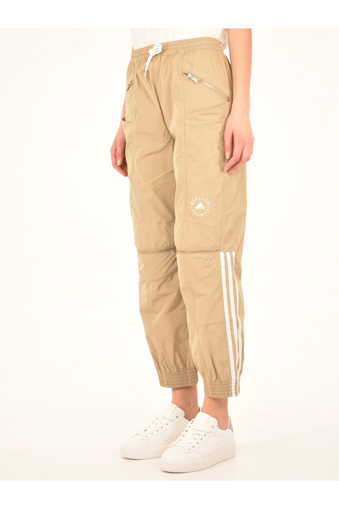 STELLA MCCARTNEY-OUTLET-SALE-Beige sports trousers-ARCHIVIST