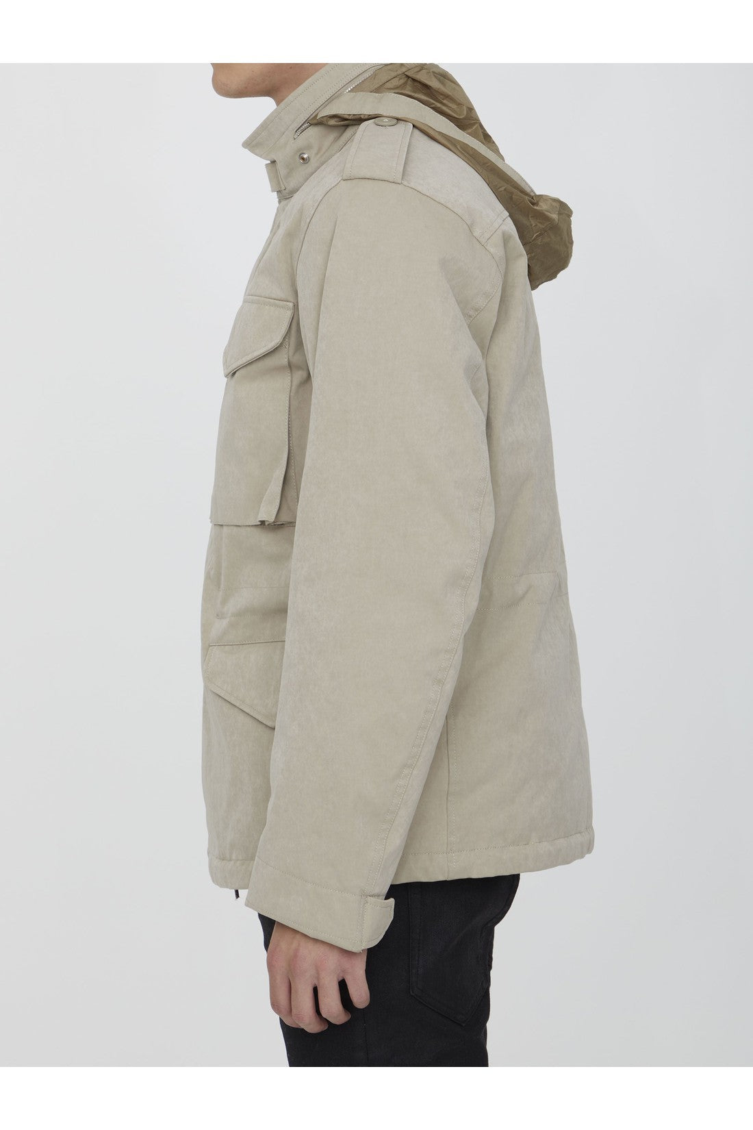 TEN C-OUTLET-SALE-Beige tencel jacket-ARCHIVIST