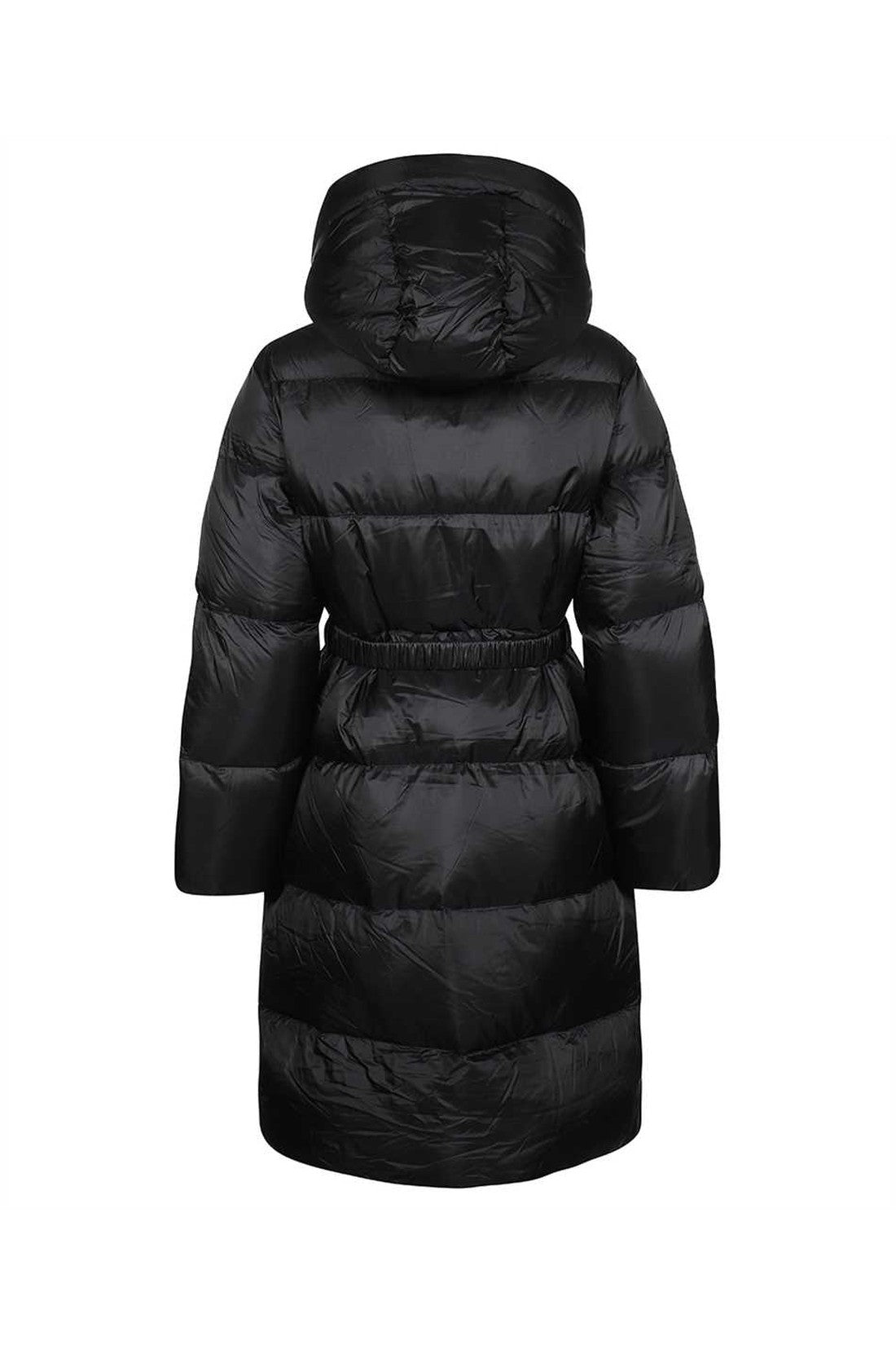 Duvetica-OUTLET-SALE-Belted hooded long down jacket-ARCHIVIST