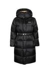 Duvetica-OUTLET-SALE-Belted hooded long down jacket-ARCHIVIST