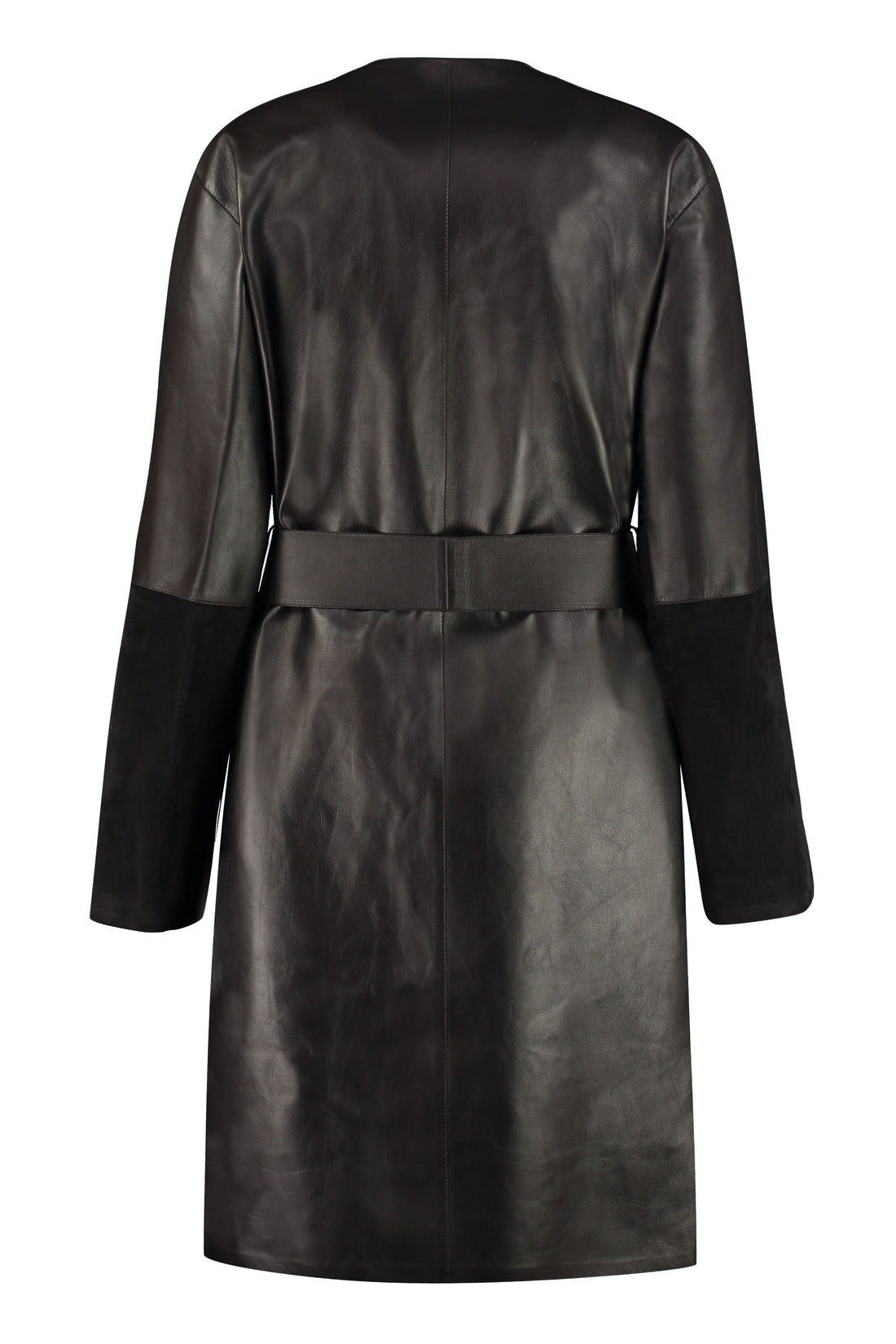 Loewe-OUTLET-SALE-Belted leather jacket-ARCHIVIST