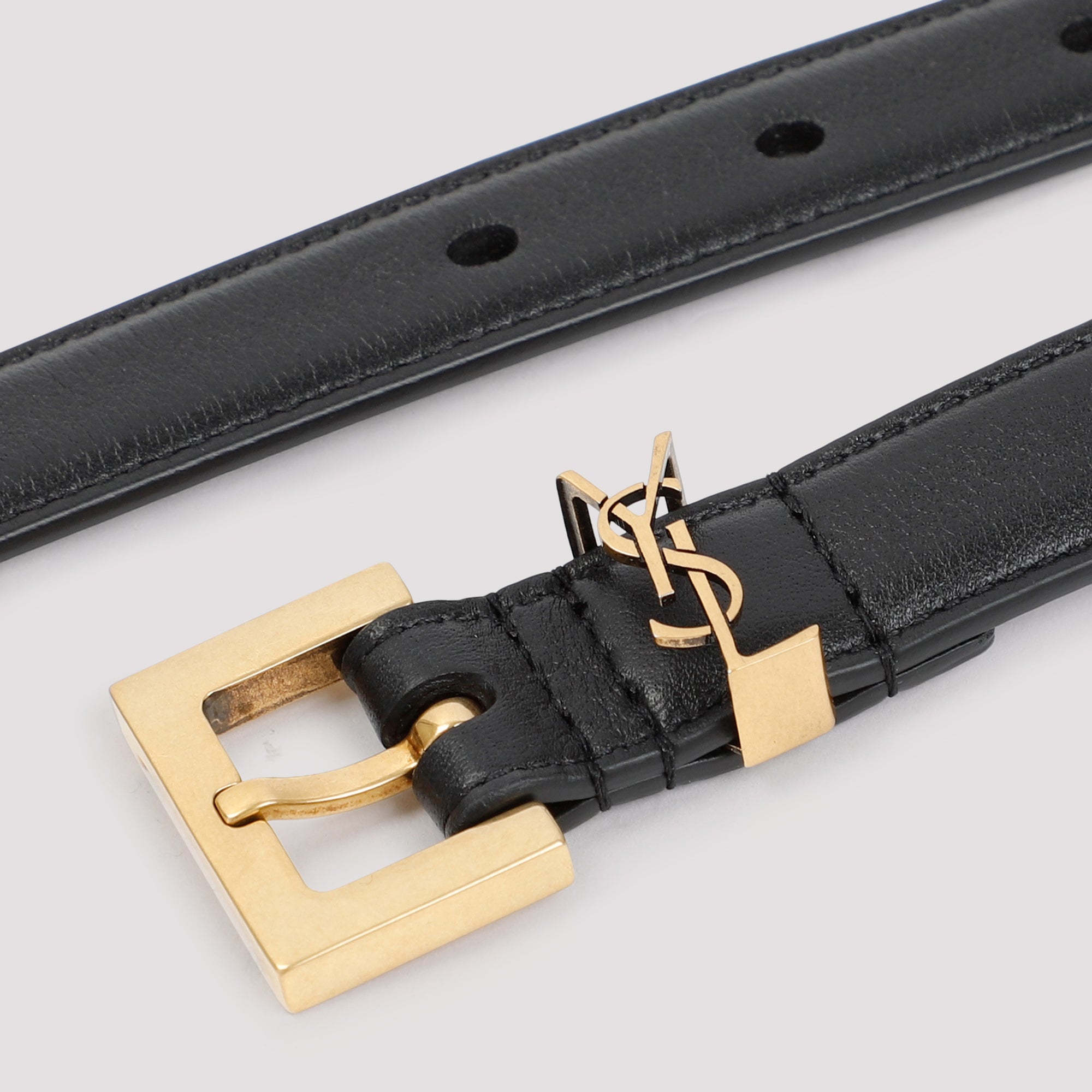 Saint Laurent-OUTLET-SALE-Belts SCHWARZ-ARCHIVIST