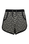 Balmain-OUTLET-SALE-Bermuda shorts with all-over logo-ARCHIVIST