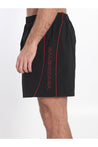 Balenciaga-OUTLET-SALE-Bermuda shorts with red logo-ARCHIVIST