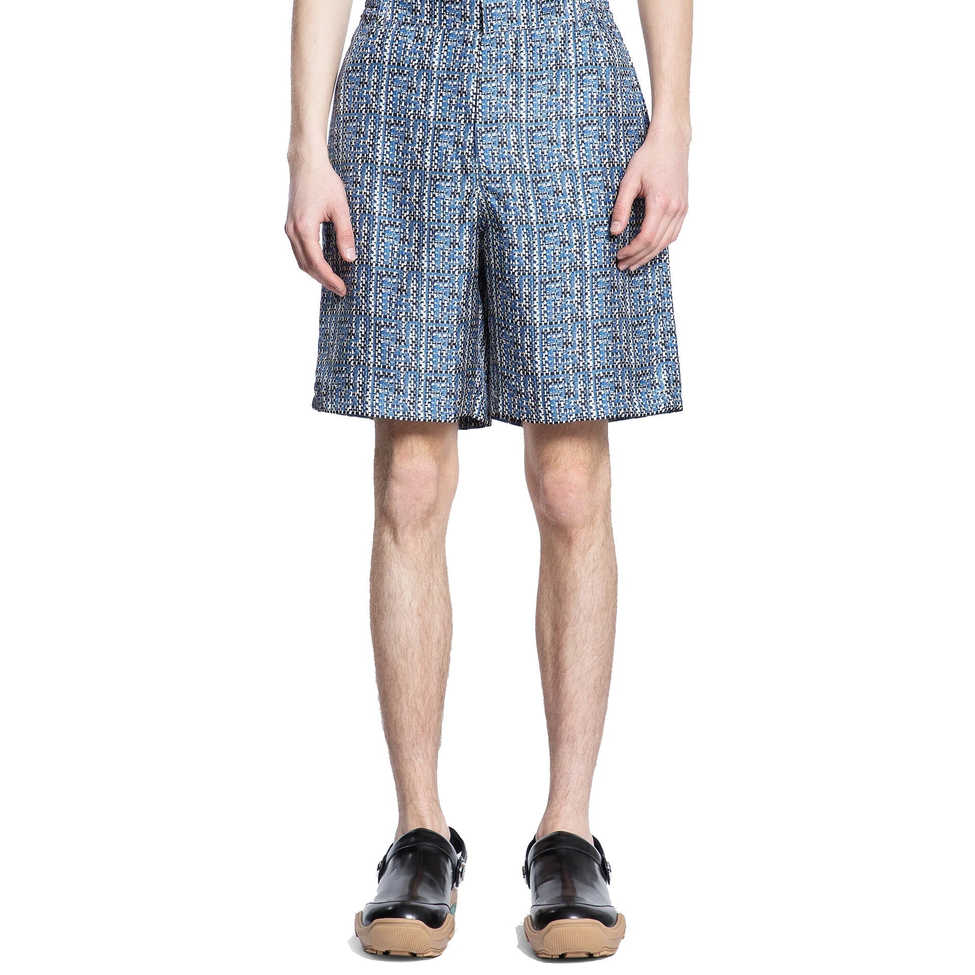 FENDI-OUTLET-SALE-Bermudas BLAU-ARCHIVIST