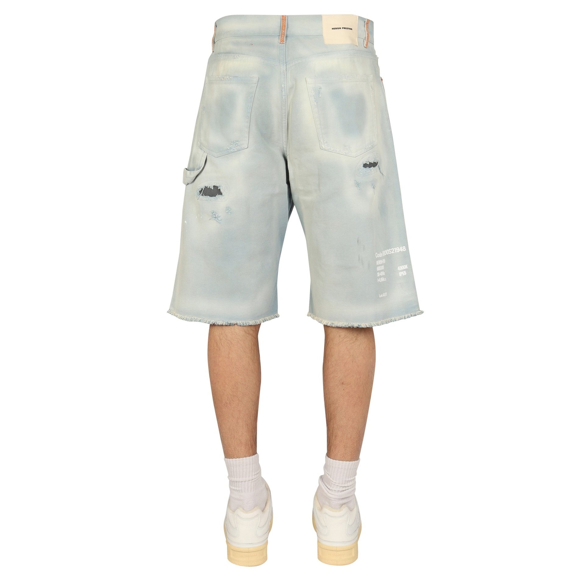 Heron Preston-OUTLET-SALE-Bermudas BLAU-ARCHIVIST