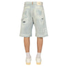 Heron Preston-OUTLET-SALE-Bermudas BLAU-ARCHIVIST