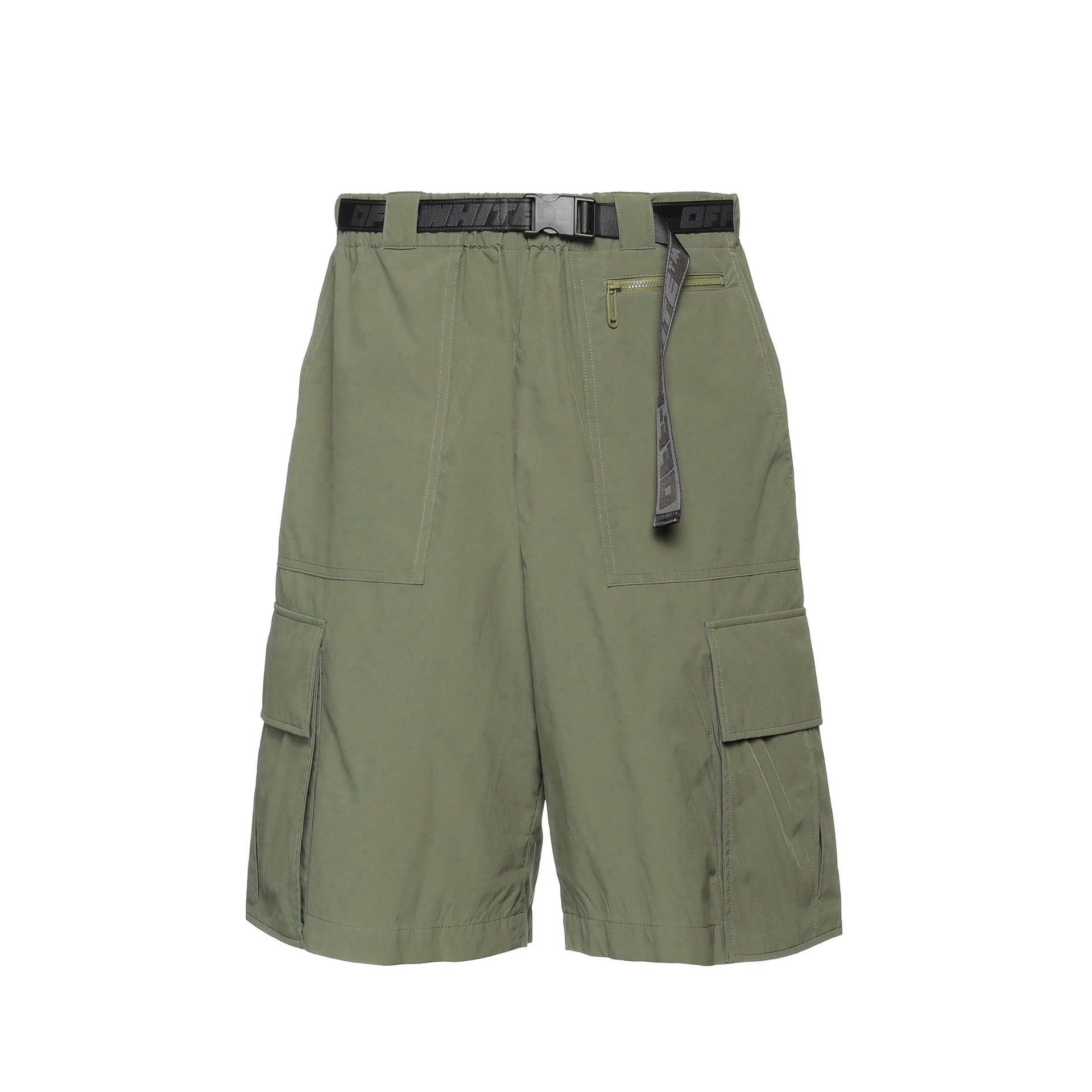 Off White-OUTLET-SALE-Bermudas GRÜN-ARCHIVIST