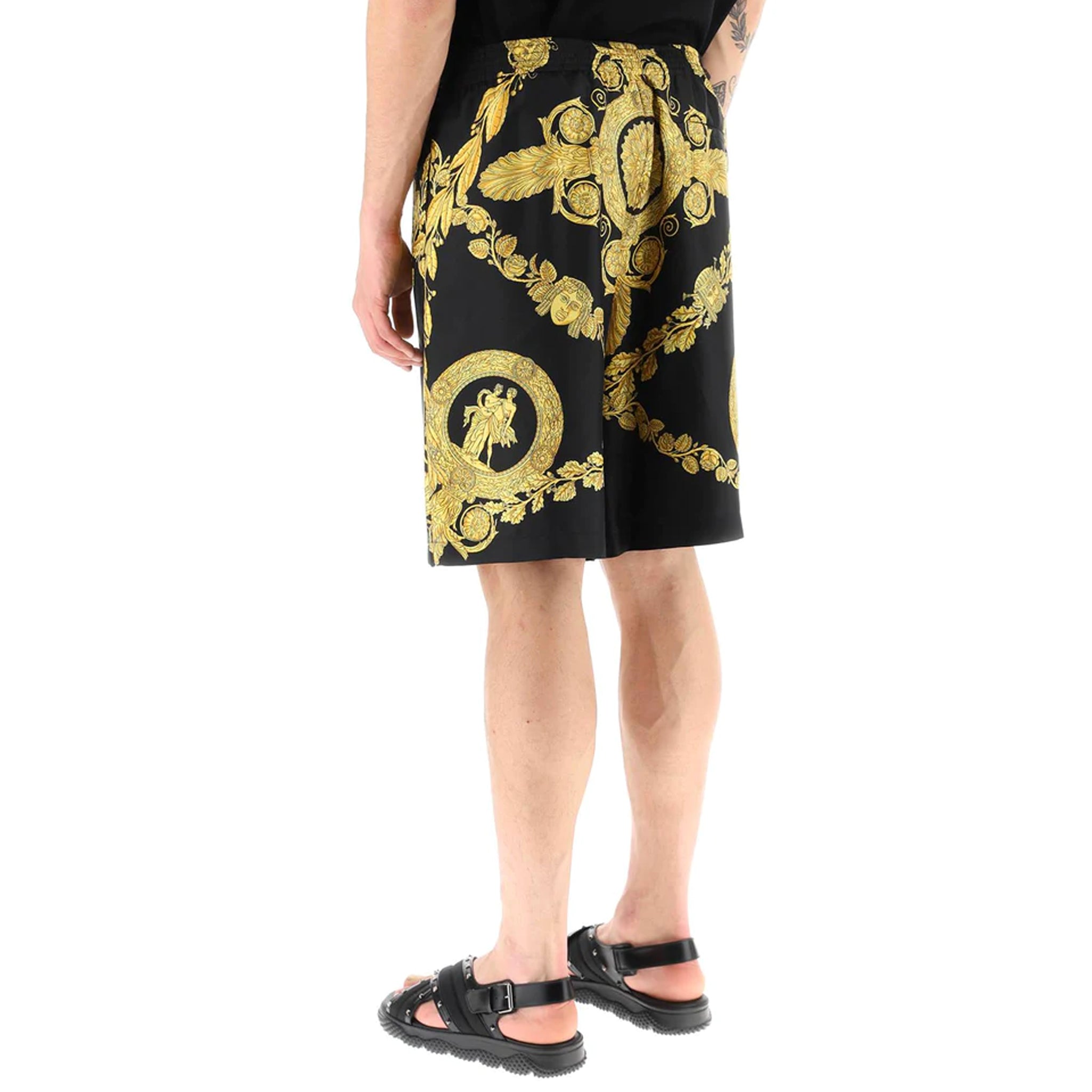 VERSACE-OUTLET-SALE-Bermudas SCHWARZ-ARCHIVIST