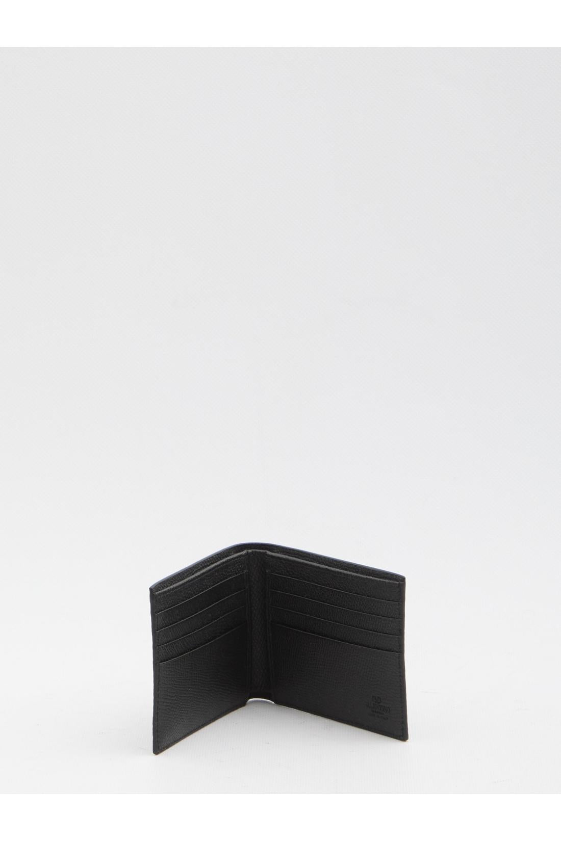 Valentino Garavani-OUTLET-SALE-Bi-fold leather wallet-ARCHIVIST