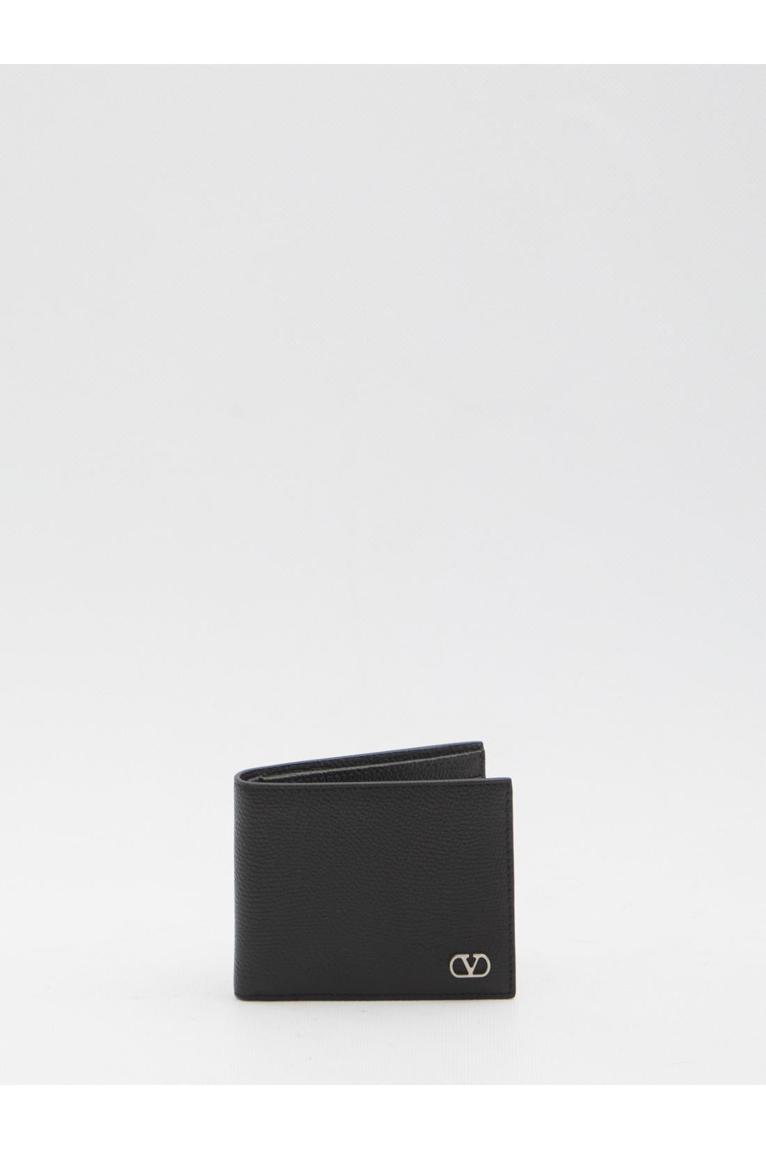 Valentino Garavani-OUTLET-SALE-Bi-fold leather wallet-ARCHIVIST