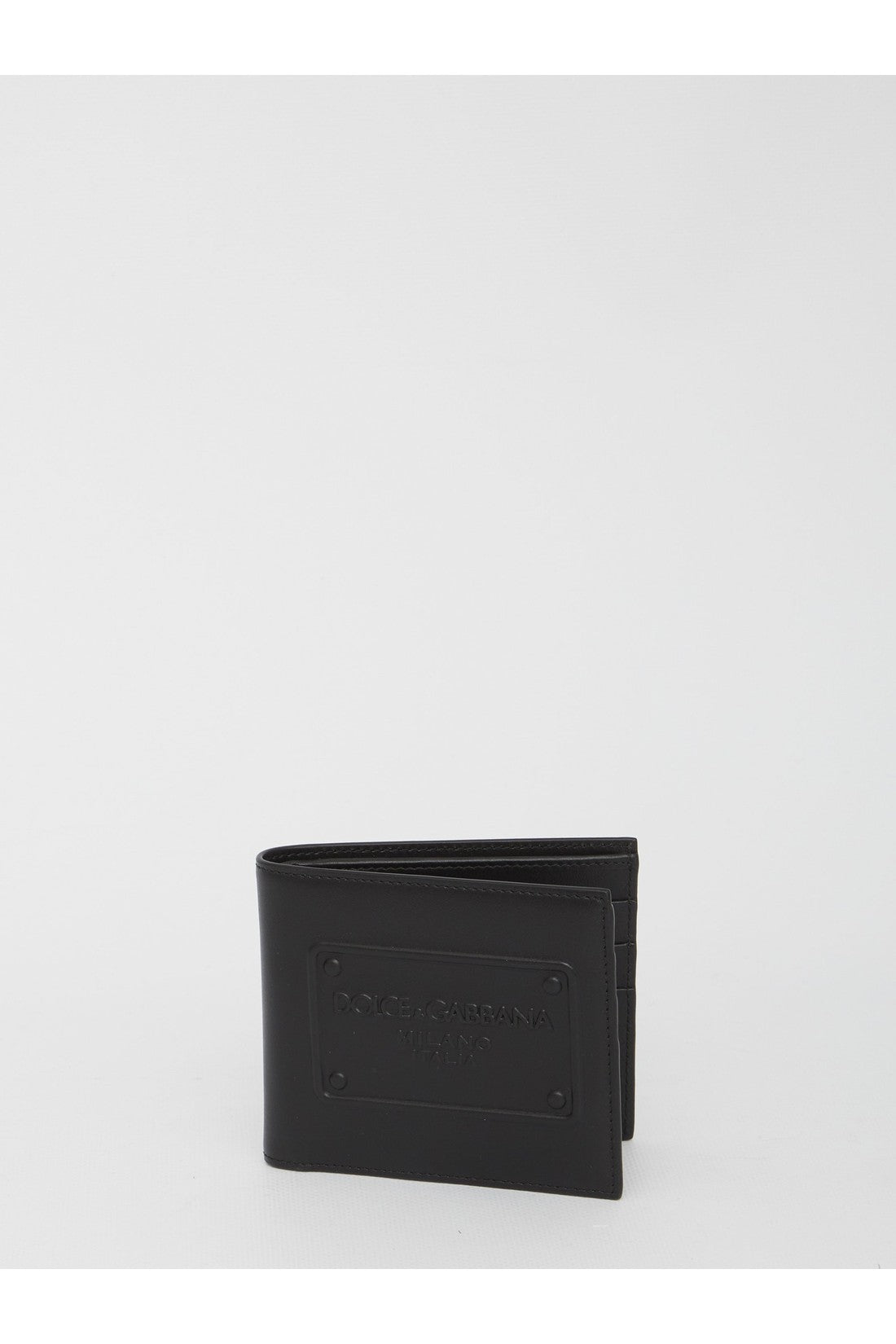 Dolce&Gabbana-OUTLET-SALE-Bi-fold wallet in leather-ARCHIVIST