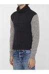 DOLCE&GABBANA-OUTLET-SALE-Bicolor wool jumper-ARCHIVIST