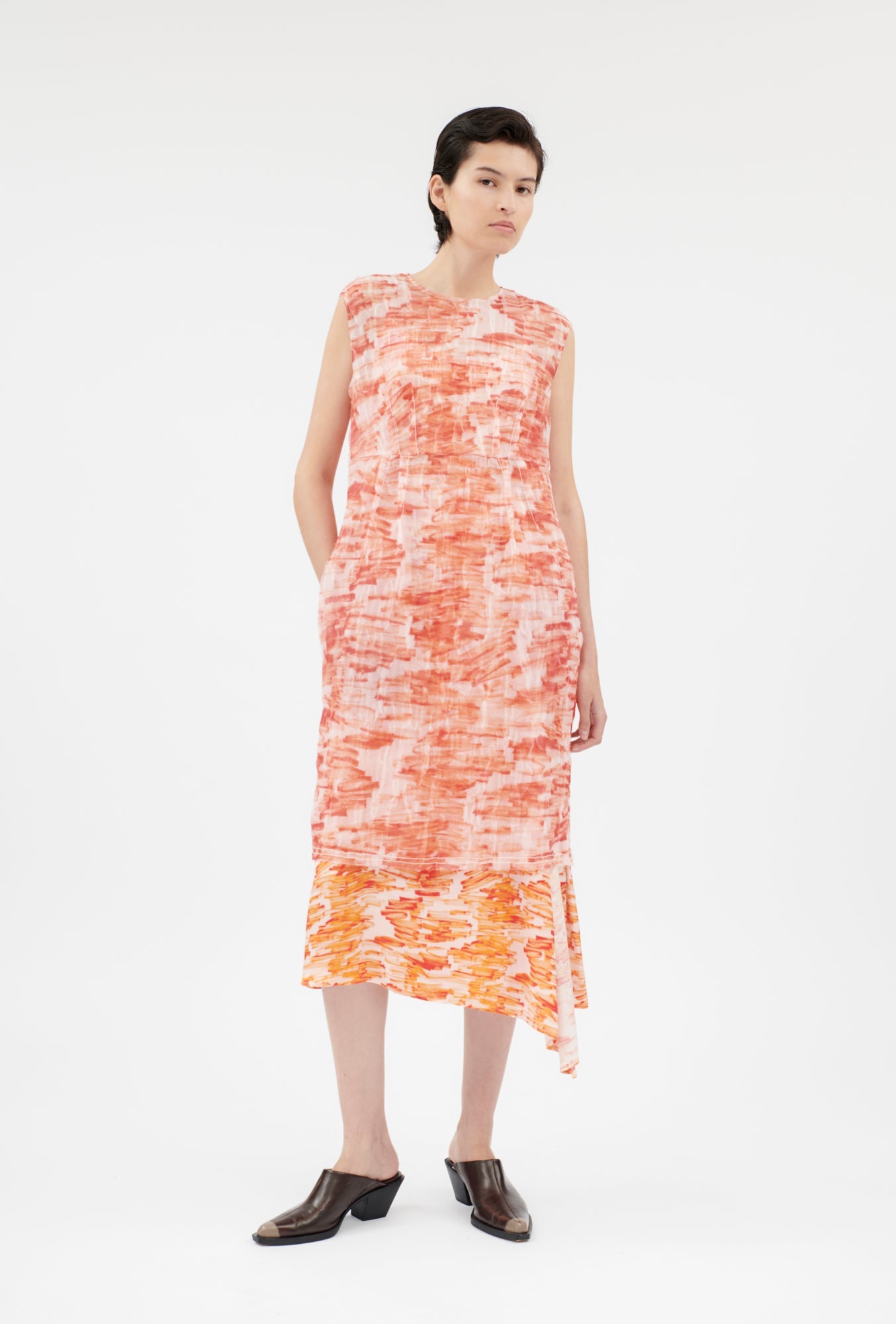 Odeeh-Big Brush Strokes Kleid, Lava-Kleider & Röcke-Black-Deal-Outlet-by-ARCHIVIST