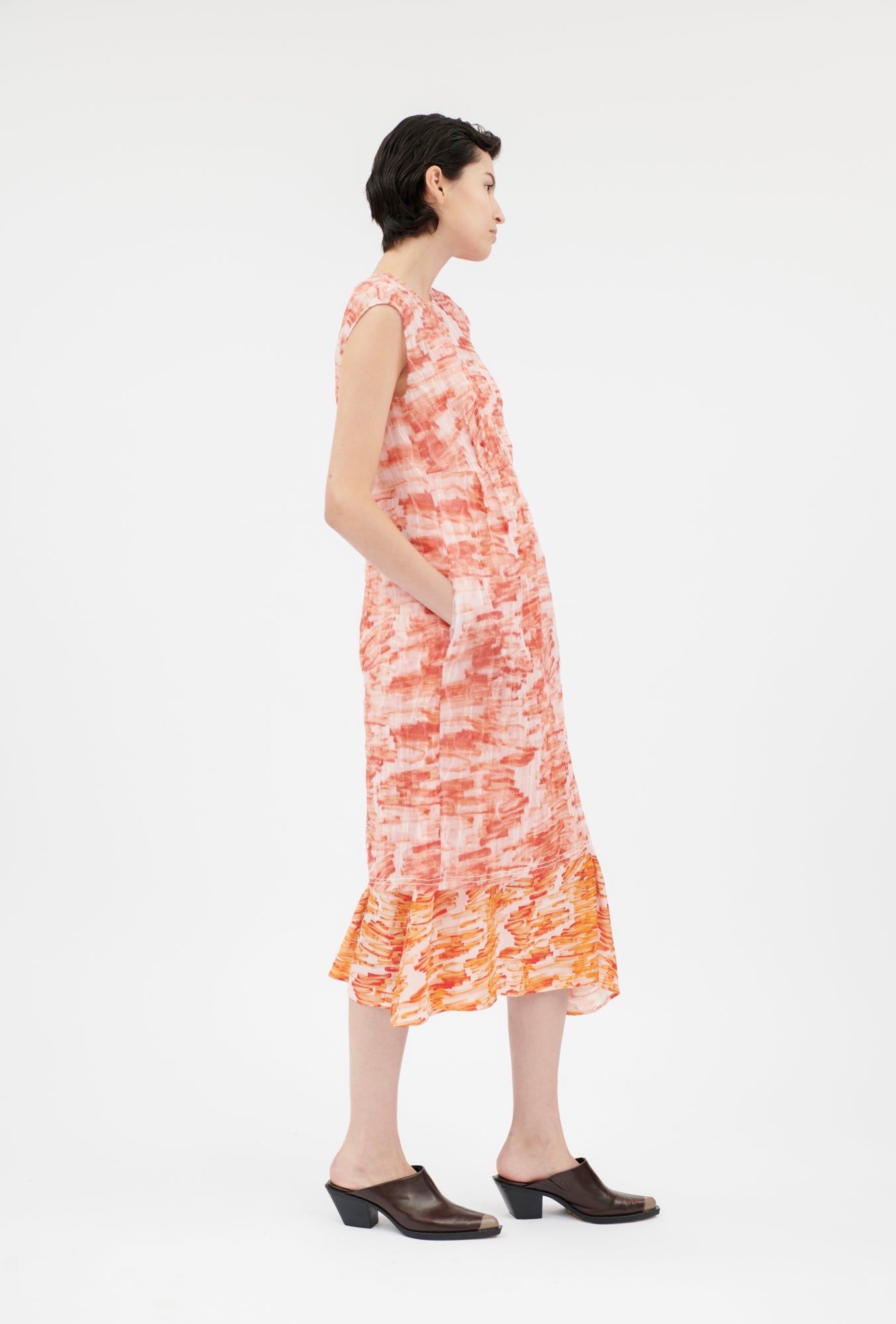 Odeeh-Big Brush Strokes Kleid, Lava-Kleider & Röcke-Black-Deal-Outlet-by-ARCHIVIST