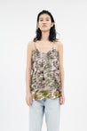 Odeeh-Big Brush Strokes Top, Bush Green-Shirts-Black-Deal-Outlet-by-ARCHIVIST