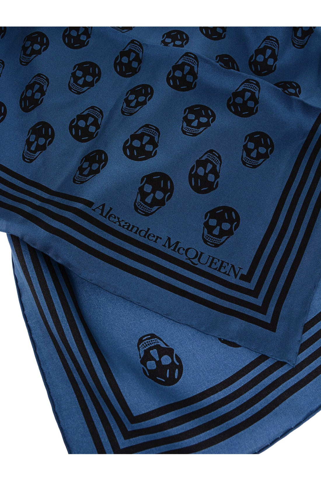 Alexander McQueen-OUTLET-SALE-Biker Skull Logo Scarf-ARCHIVIST