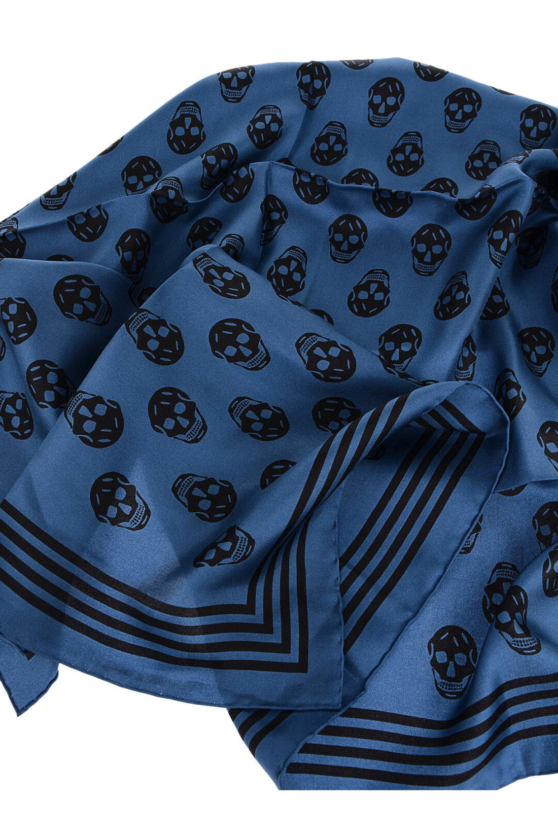 Alexander McQueen-OUTLET-SALE-Biker Skull Logo Scarf-ARCHIVIST