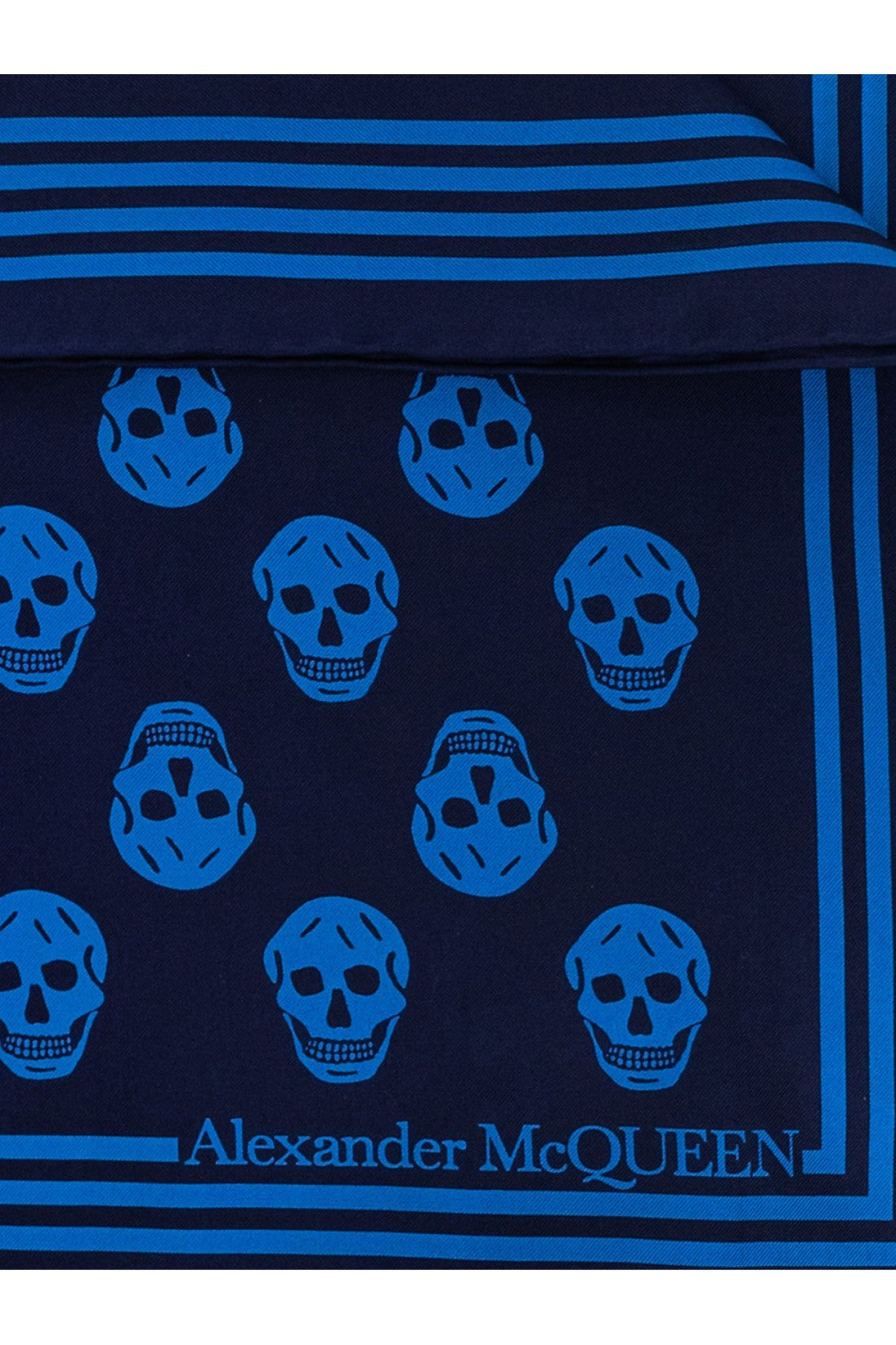 Alexander McQueen-OUTLET-SALE-Biker Skull Logo Scarf-ARCHIVIST