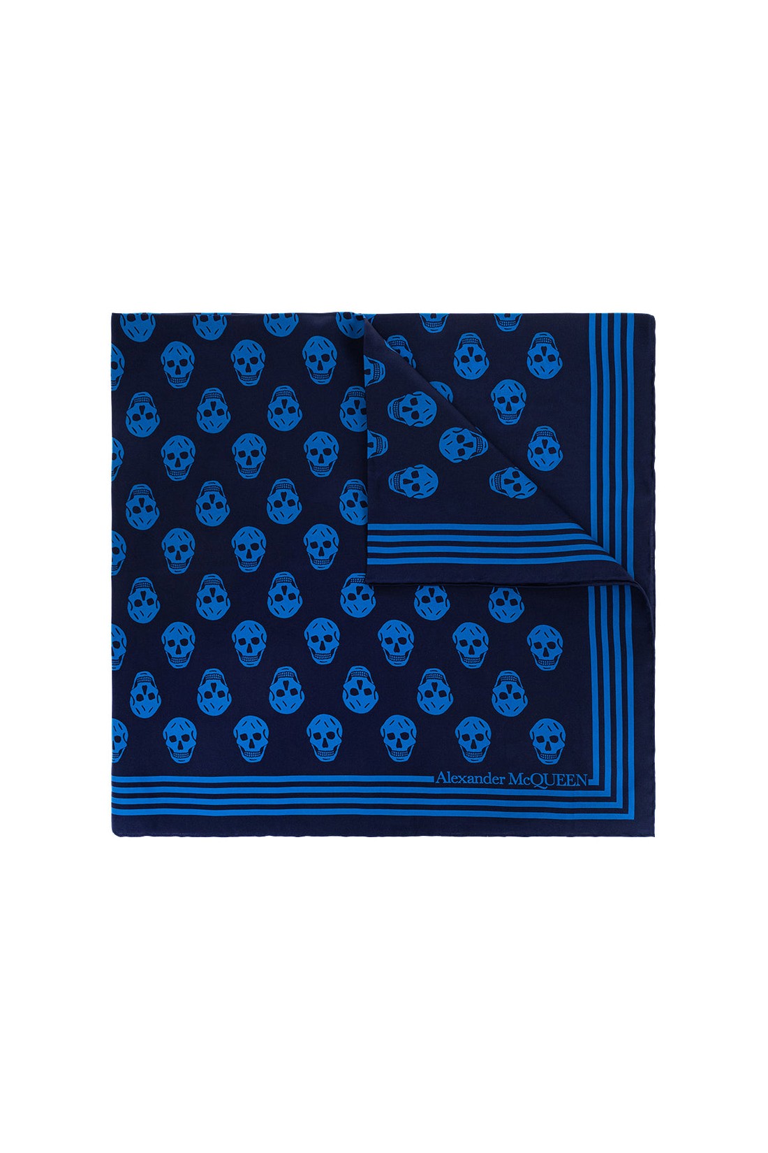 Alexander McQueen-OUTLET-SALE-Biker Skull Logo Scarf-ARCHIVIST