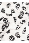 Alexander McQueen-OUTLET-SALE-Biker Skull Logo Silk Scarf-ARCHIVIST