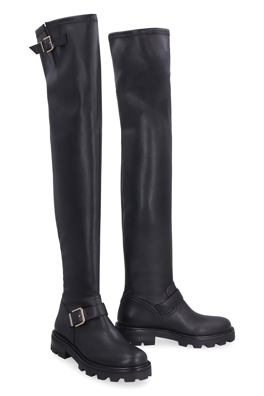 Jimmy Choo-OUTLET-SALE-Biker over-the-knee boots-ARCHIVIST