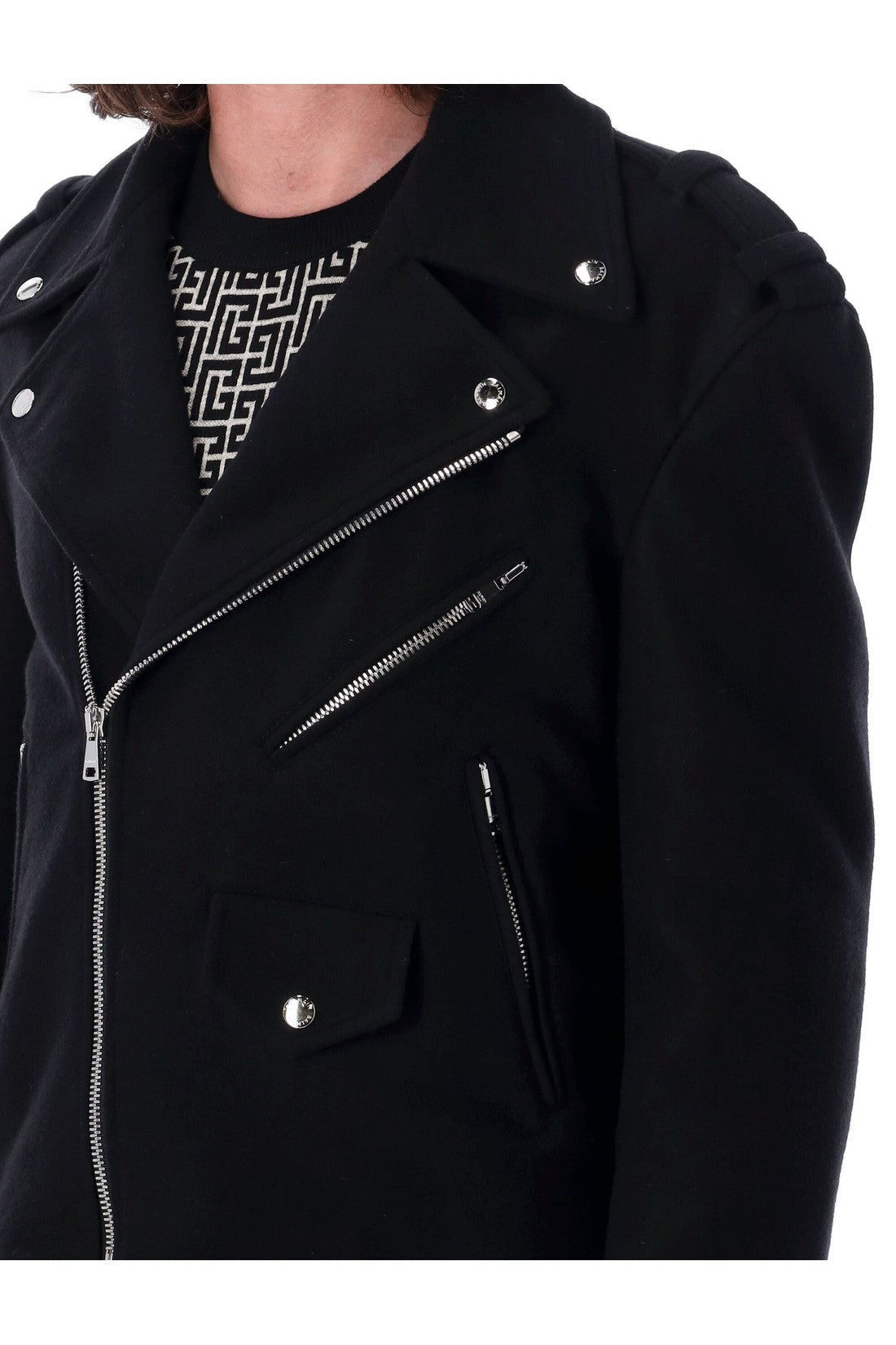 BALMAIN-OUTLET-SALE-Biker wool-ARCHIVIST