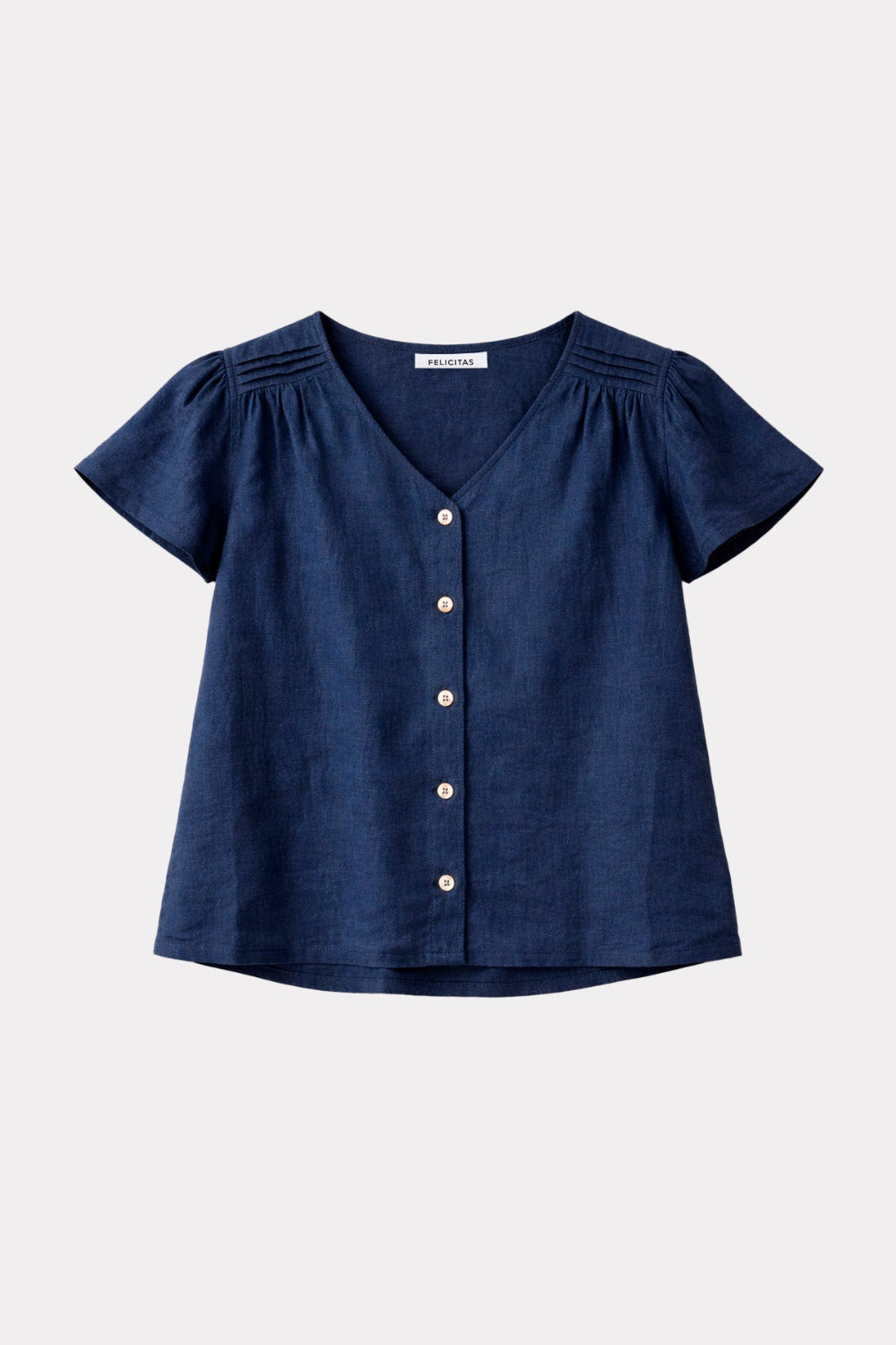 Damen Bluse Bina-Hemden & Blusen-Felicitas-OUTLET-XS-marine-ARCHIVIST-ARCHIVE-SALE