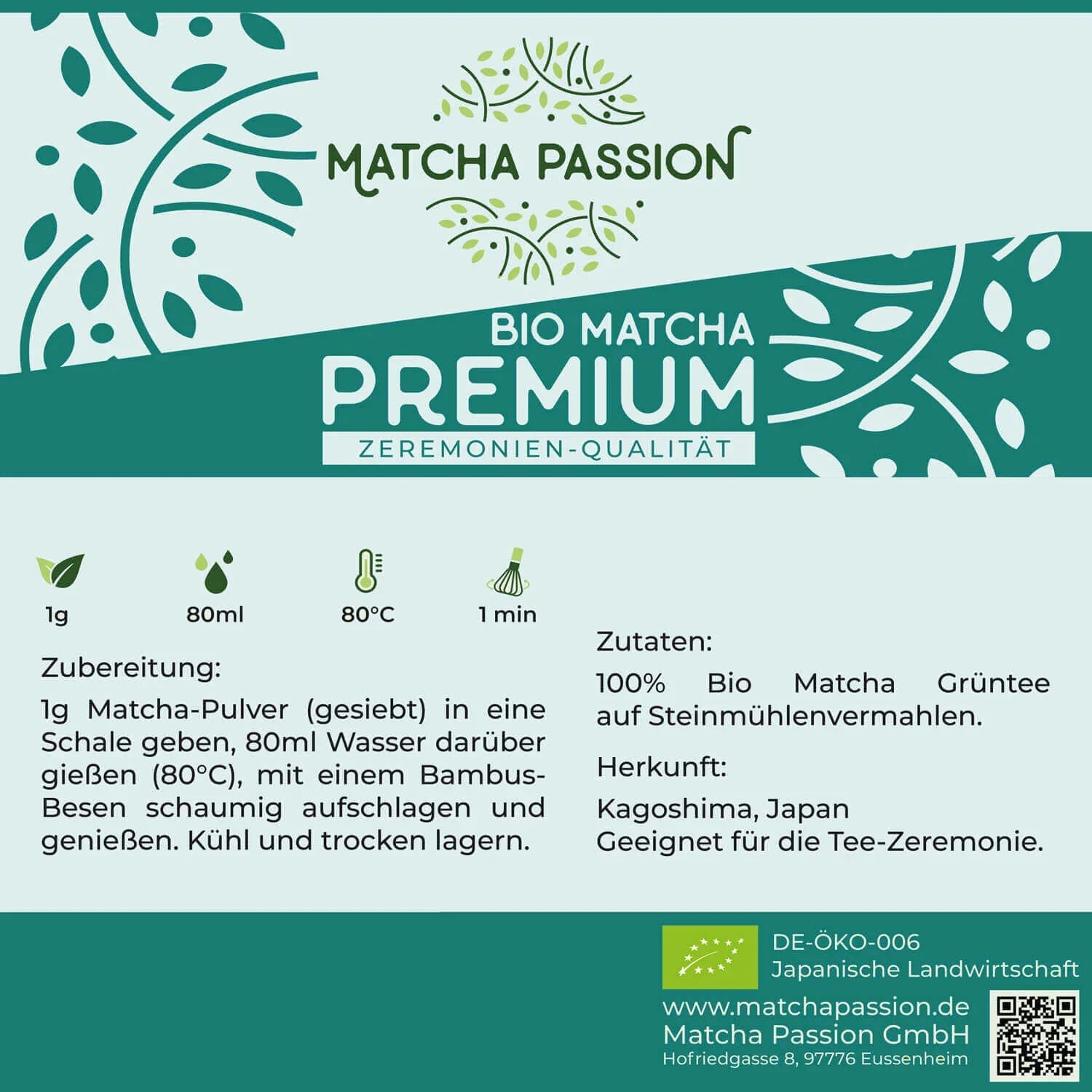 Verdancia-Bio Matcha Premium 30g Dose-Matcha-Black-Deal-Outlet-by-ARCHIVIST
