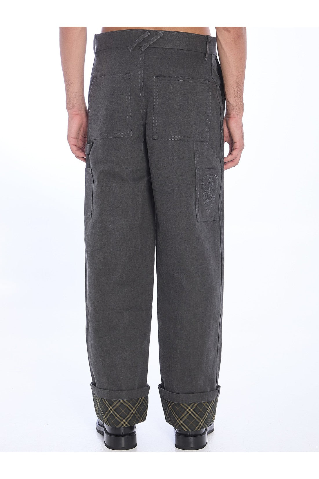 BURBERRY-OUTLET-SALE-Black Carpenter Trousers-ARCHIVIST