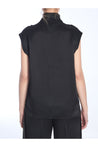 Toteme-OUTLET-SALE-Black Collared Sleeveless Top-ARCHIVIST