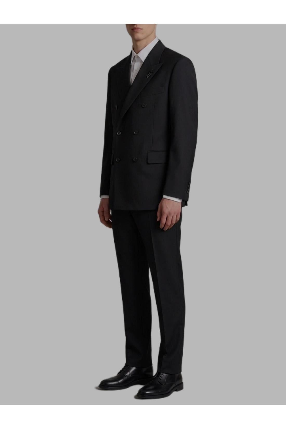 Lardini-OUTLET-SALE-Black Feeling double-breasted dress-ARCHIVIST