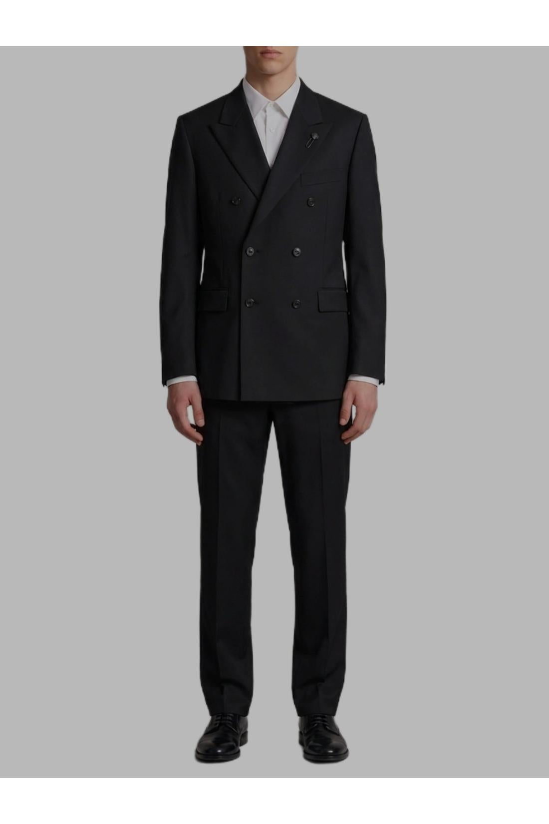 Lardini-OUTLET-SALE-Black Feeling double-breasted dress-ARCHIVIST