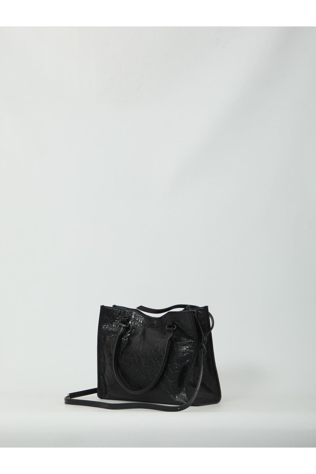 Balenciaga-OUTLET-SALE-Black Le City mini tote bag-ARCHIVIST