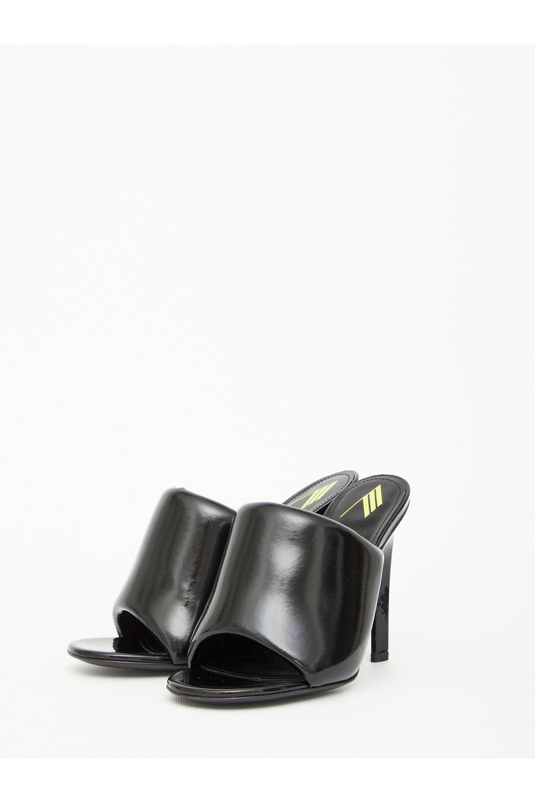 THE ATTICO-OUTLET-SALE-Black Rem sandals-ARCHIVIST