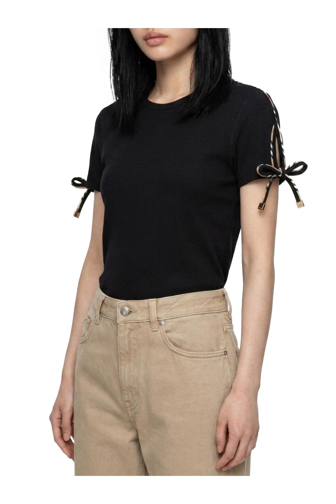 Burberry-OUTLET-SALE-Black Taisie T-shirt-ARCHIVIST